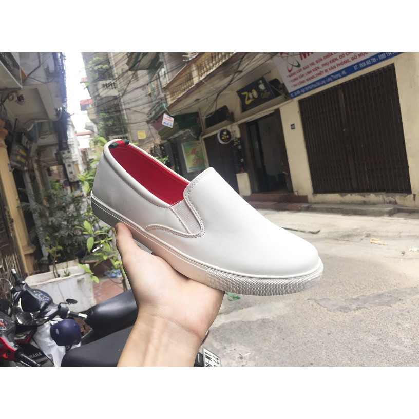 Giày Slip On Nam Aroti Đế Khâu Chắc Chắn Phong Cách Đơn Giản Màu Trắng - M498-TRANG +L-TRANG | BigBuy360 - bigbuy360.vn