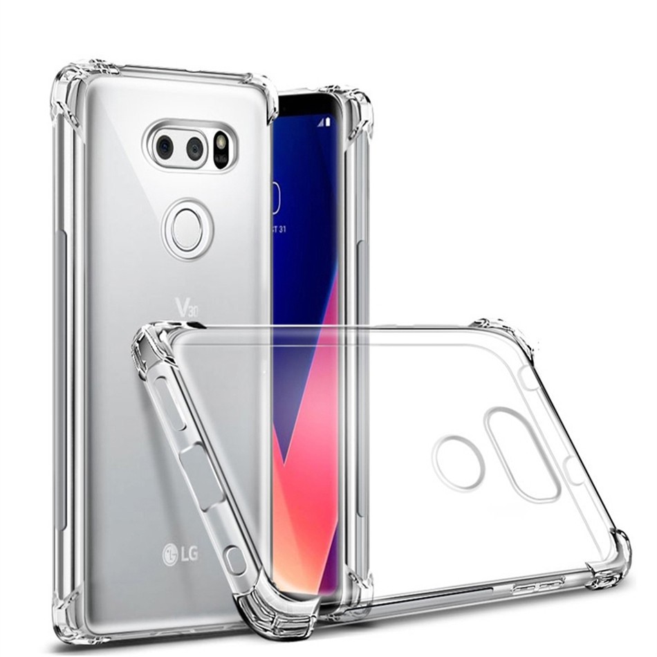 Ốp điện thoại TPU trong suốt kiểu dáng đơn giản dành cho LG G7 thinq Aristo 2 K11 Plus Q6 K4 K8 K10 2018 V30 V34 2017