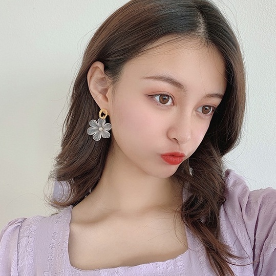 Bông tai hình hoa nhỏ phong cách Hàn Quốc cho nữ