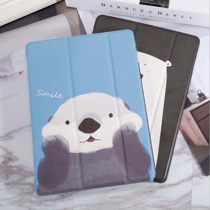2017/2018 iPad Air2 Case Mini 234 iPad Flip Cartoon Stand PU Case Auto Sleep Smart Cover