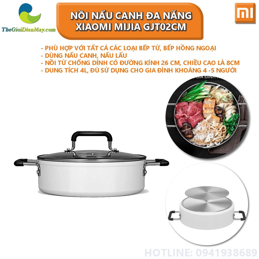 Nồi nấu canh, nấu lẩu đa năng Xiaomi Mijia GJT02CM - Shop Thế Giới Điện Máy