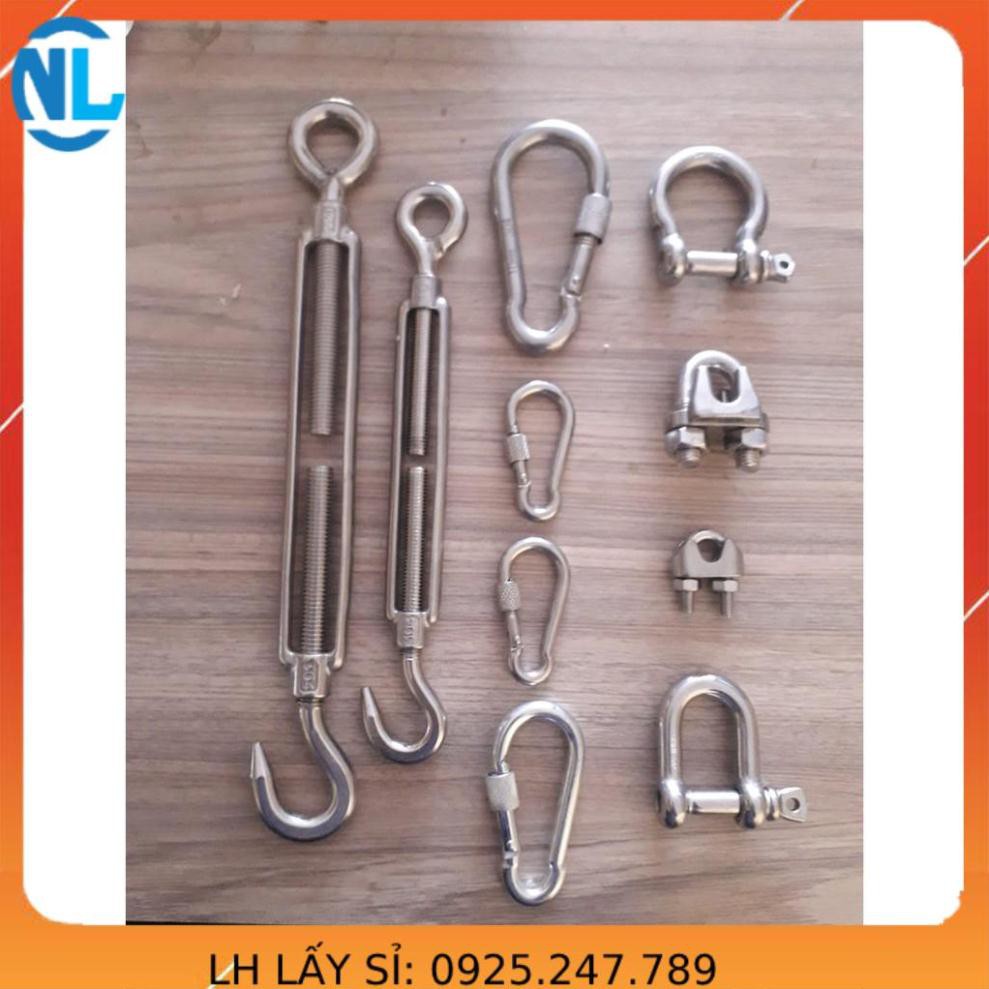Tăng đơ mạ kẽm 1 móc 1 tròn D10mm công ty cáp thép Thái Bình Vina