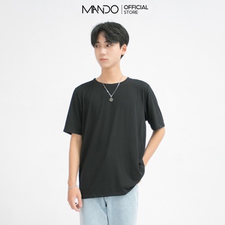 Áo Thun Nam MANDO Trơn Cotton Kiểu Dáng Basic Phong Cách Thời Trang Hàn Quốc APT01