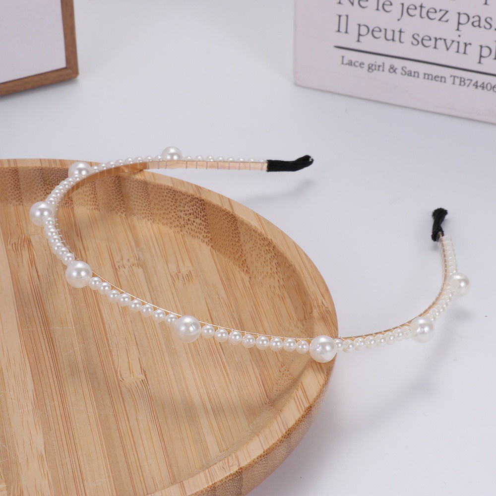 Băng đô cài tóc đính ngọc trai phong cách Hàn Quốc thời trang cho nữ