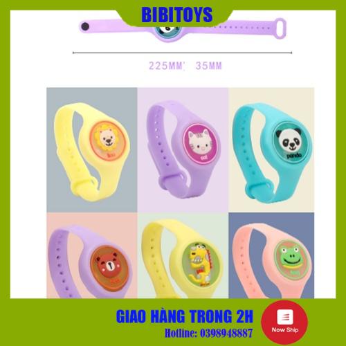 Đồng hồ silicon đeo tay chống muỗi phát sáng cho bé