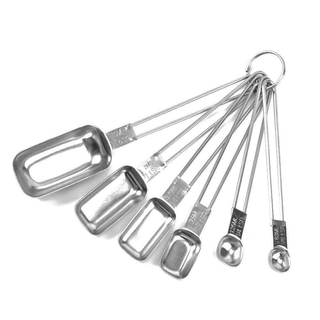 Bộ 6 muỗng đo lường bằng thép không gỉ i5c0