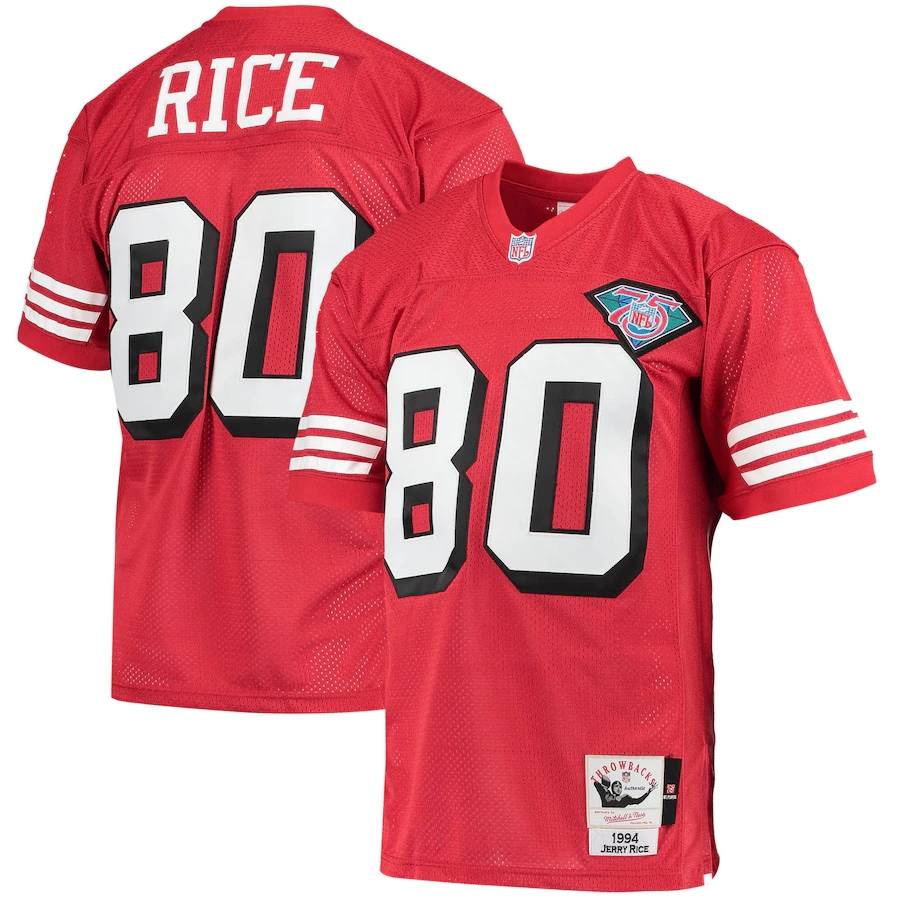 Áo thun thể thao WD 75th San Francisco 49ers NFL Jersey