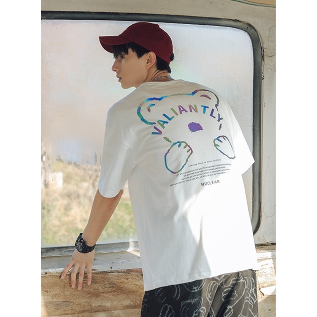 Áo thun tay lỡ MEANSTORE phông cotton Unisex nam nữ tee oversize form rộng pull Ulzzang vải mát - Valiantly