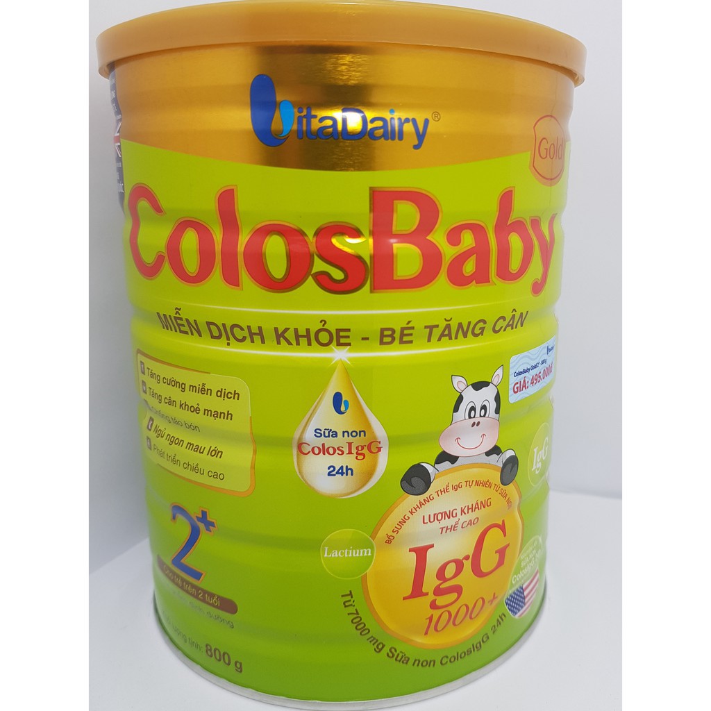 Sữa non ColosBaby Gold số 2+ 800g (Miễn dịch khoẻ - Bé tăng cân)