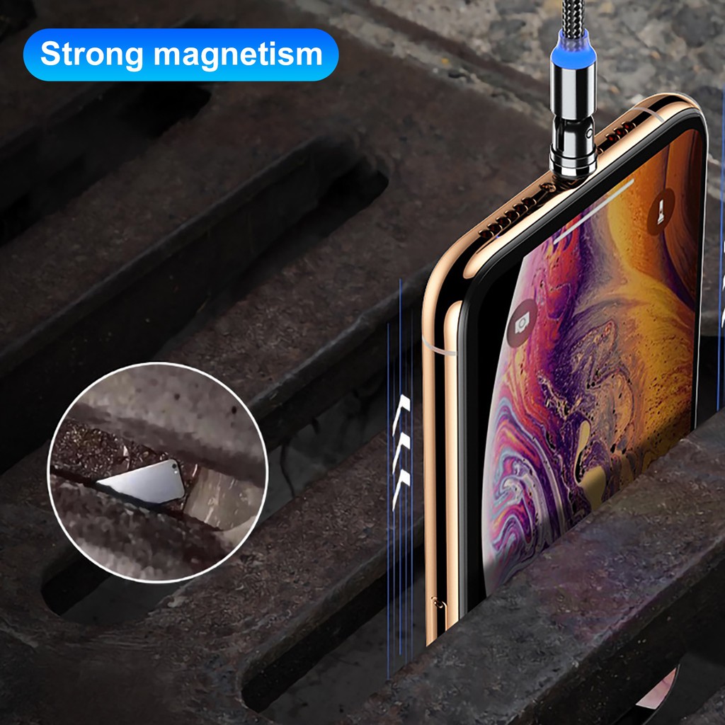 RB-Xoay 540 ° phù hợp với cáp sạc nhanh điện thoại di động Android Micro USB type-c