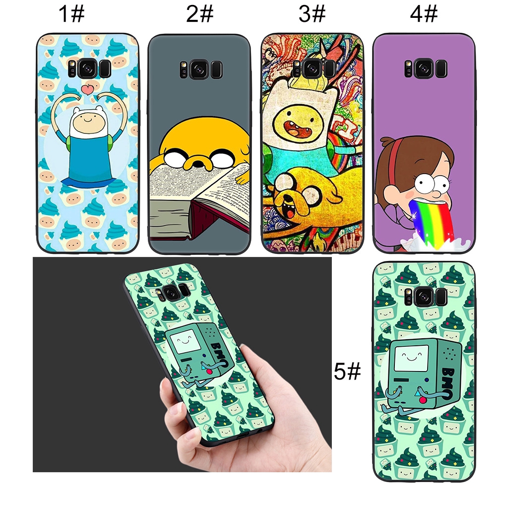 Ốp điện thoại in hình phim Adventure Time thời trang cho Samsung Galaxy S9 S8 Plus S7 S6 Note 8 9