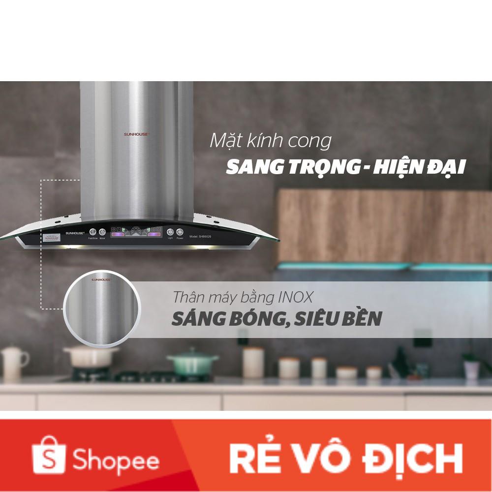 MÁY HÚT MÙI KÍNH CONG SUNHOUSE SHB6626-hàng chính hãng