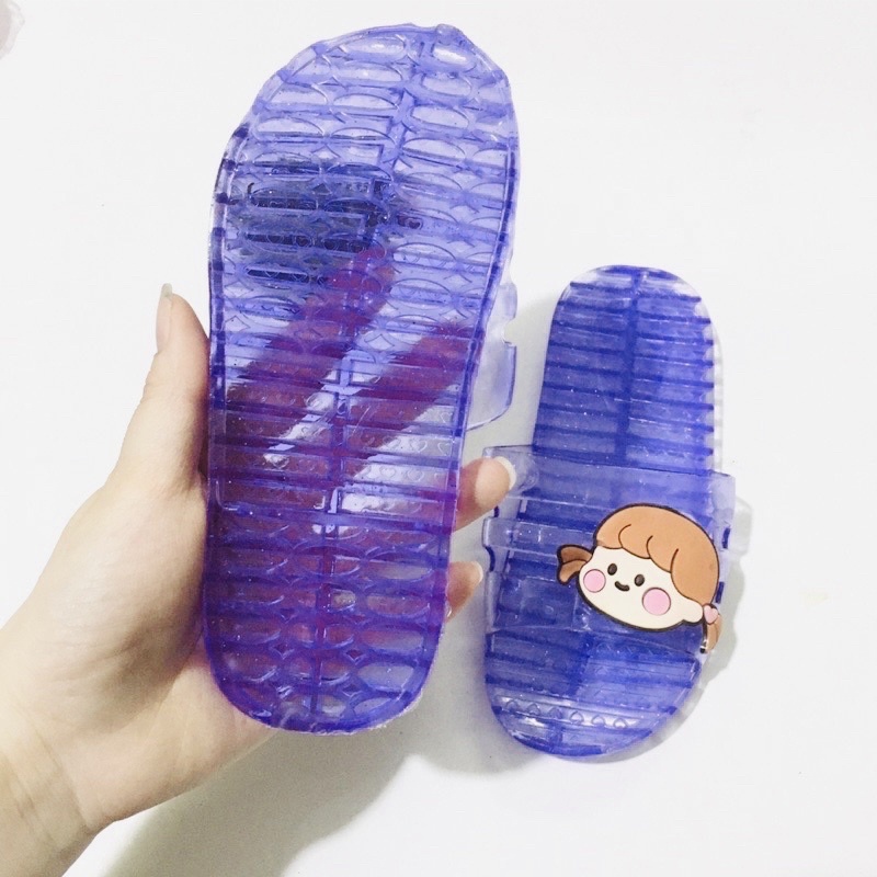 Dép trẻ em Moschino gấu ánh kim tuyến cho bé siêu dễ thương êm chân