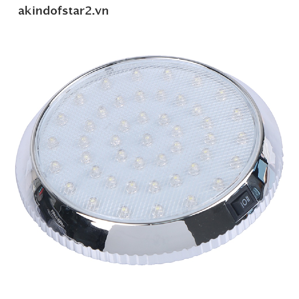 1 Đèn Trần Ô Tô Tròn 46 12V LED