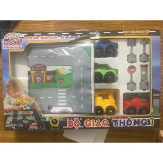  Bộ đồ chơi giao thông cho bé  quà bỉm Goon  