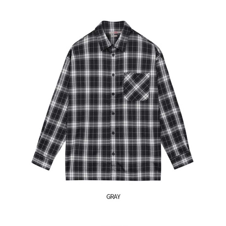 Áo sơ mi Hàn Spao Check Shirt