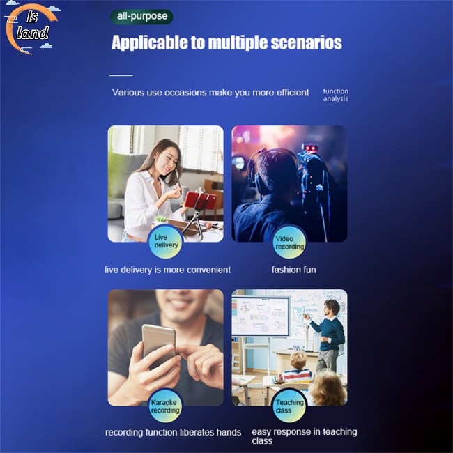 Micro Không Dây 3.5mm Hỗ Trợ Thu Âm Đa Hướng Cho Camera / Điện Thoại Thông Minh