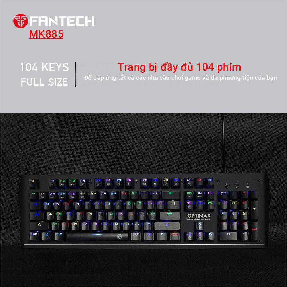 TT Bàn phím Cơ Optical Blue Switch Full size RGB Backlit Ghost Gaming - ✪ Fantech MK885 ✪ Blue Switch 5