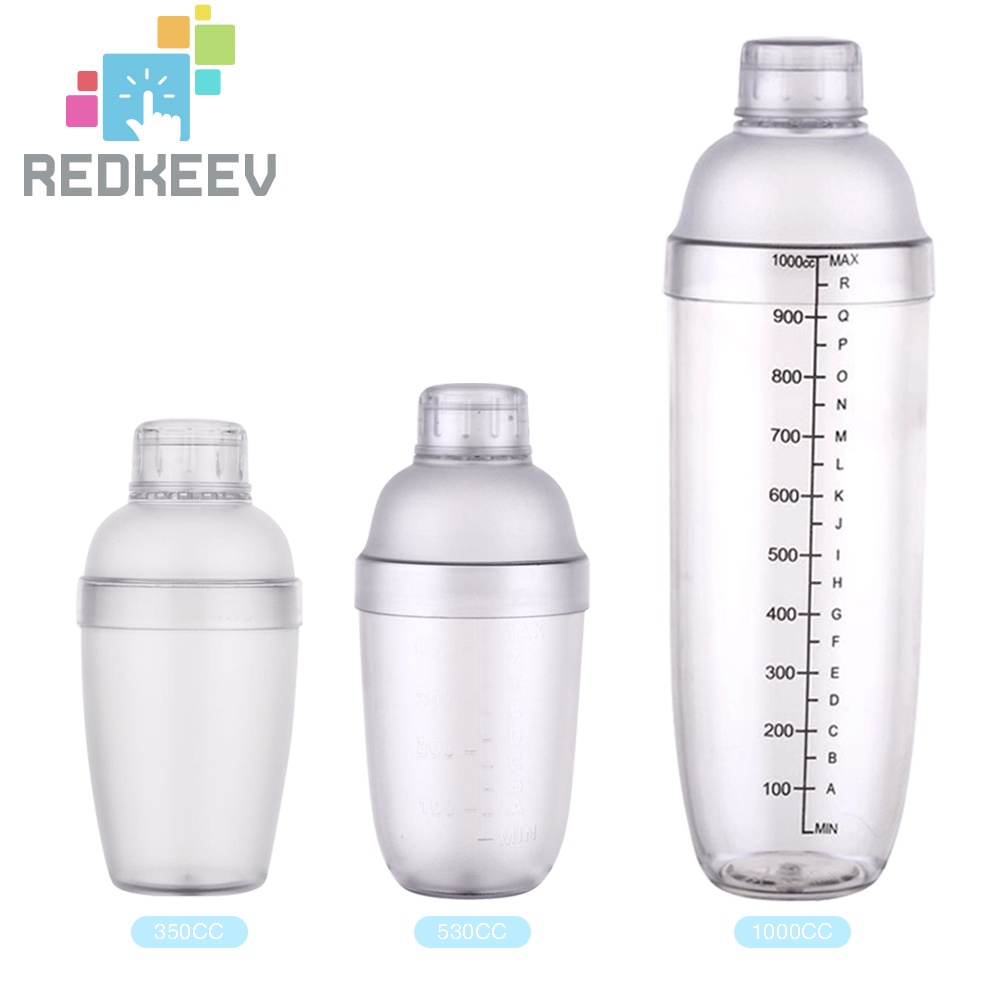 Cốc lắc pha chế rượu cocktail bằng nhựa tiện dụng