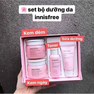 SET ĐƯỠNG DA NGÀY VÀ ĐÊM INNISFREE JEJU CHERRY BLOSSOM
