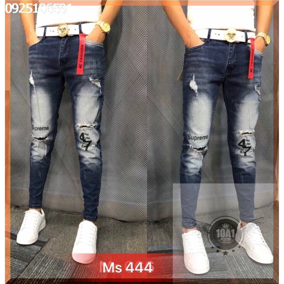 [FREESHIP-TRỢ GIÁ SHOPEE] Quần jean nam rách dạo phố | Quần bò nam rẻ đẹp | quần jeans nam thời trang