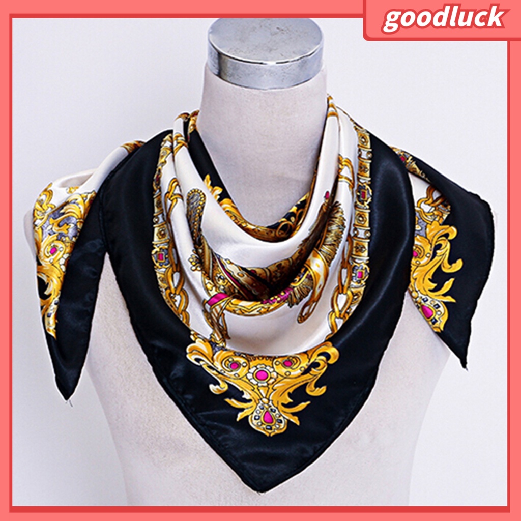 Khăn Choàng Vuông 90x90cm Chất Liệu Lụa Satin