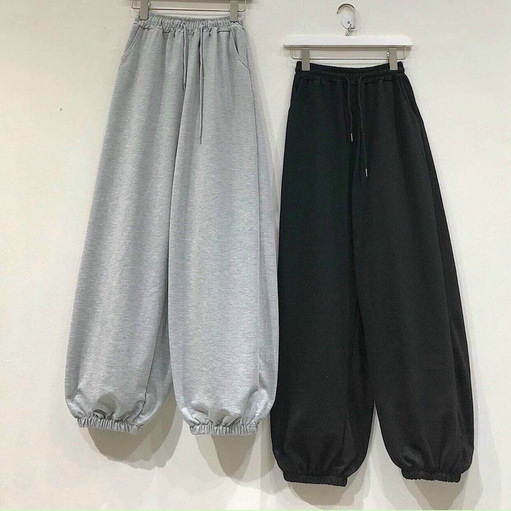 Quần Jogger Nữ Dài Ống Rộng