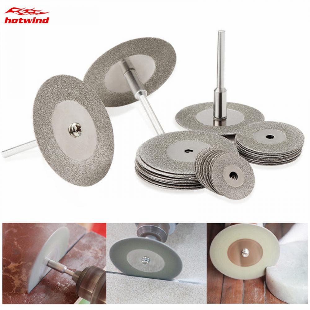Bộ 10 Đĩa Cắt Kim Cương 30mm Và 2 Lưỡi Khoan