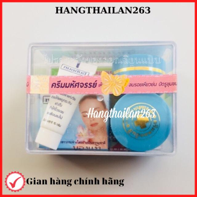 Bộ xà phòng màu xanh thái lan