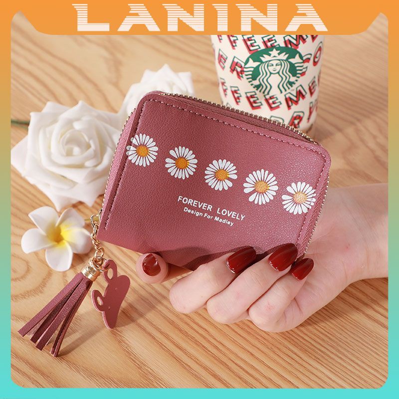 Ví nữ hoa cúc cầm tay mini ngắn cute nhỏ gọn bỏ túi thời trang giá rẻ NG13 | BigBuy360 - bigbuy360.vn