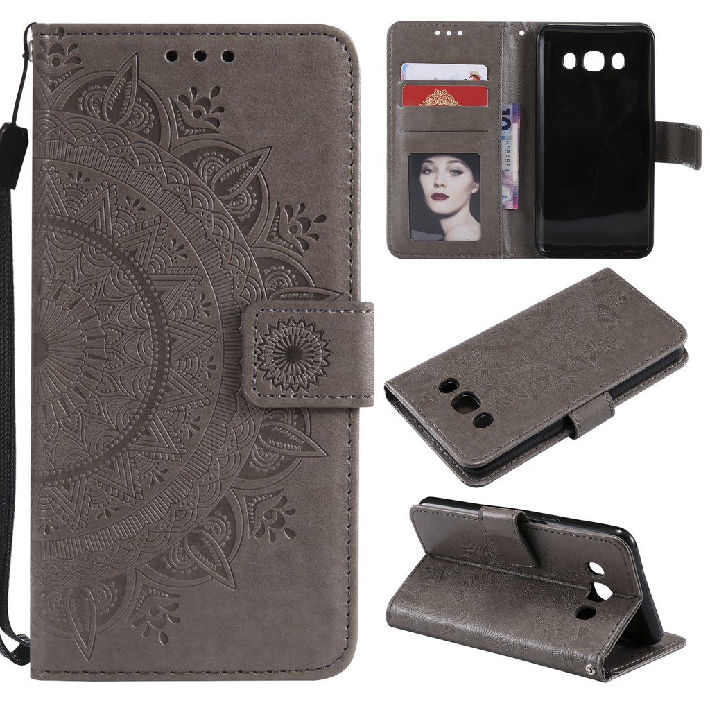 Bao da điện thoại dập hình hoa cho Samsung j5(2015) J5(2016) J5(2017) | BigBuy360 - bigbuy360.vn