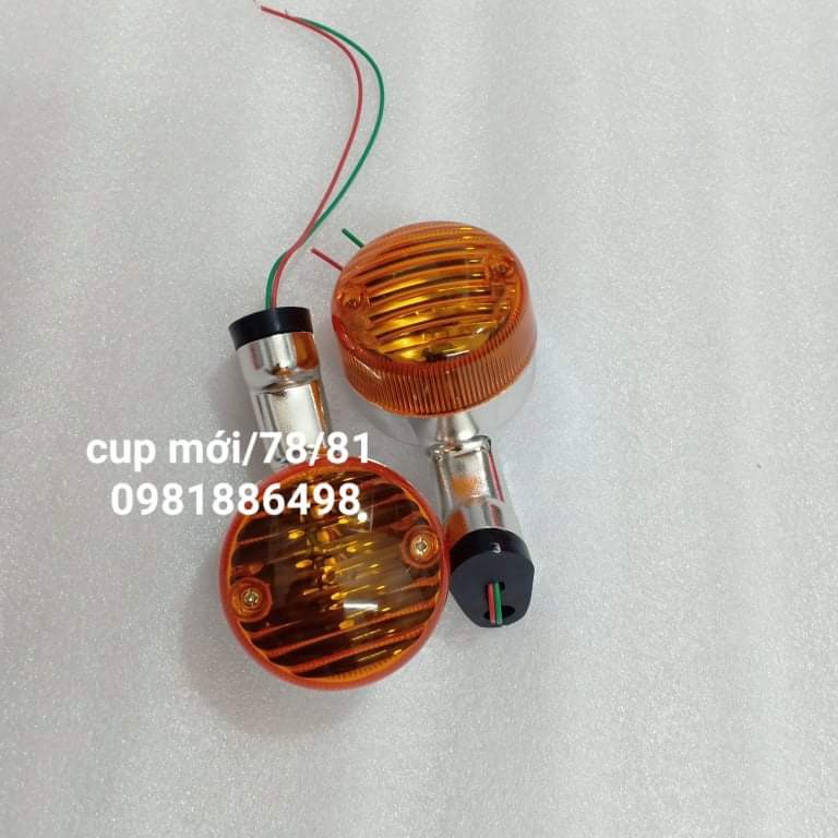Cặp đèn xi nhan sau tay đen xe CUB đời mới, CUB 78, 81.