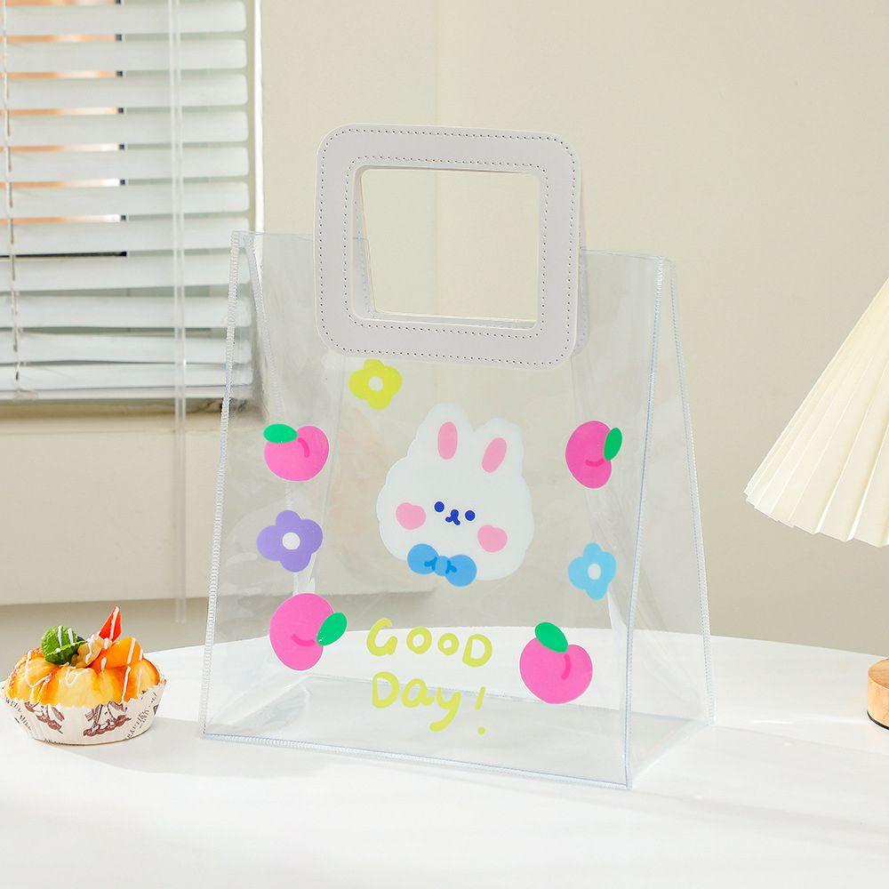 Túi Đựng Mỹ Phẩm Kích Cỡ Lớn Bằng PVC Chống Thấm Nước Họa Tiết Hoạt Hình Xinh Xắn