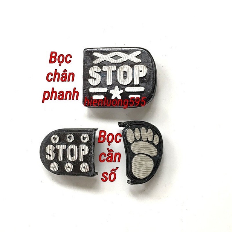 bộ chân phanh, chân số gang stop cho xe số.