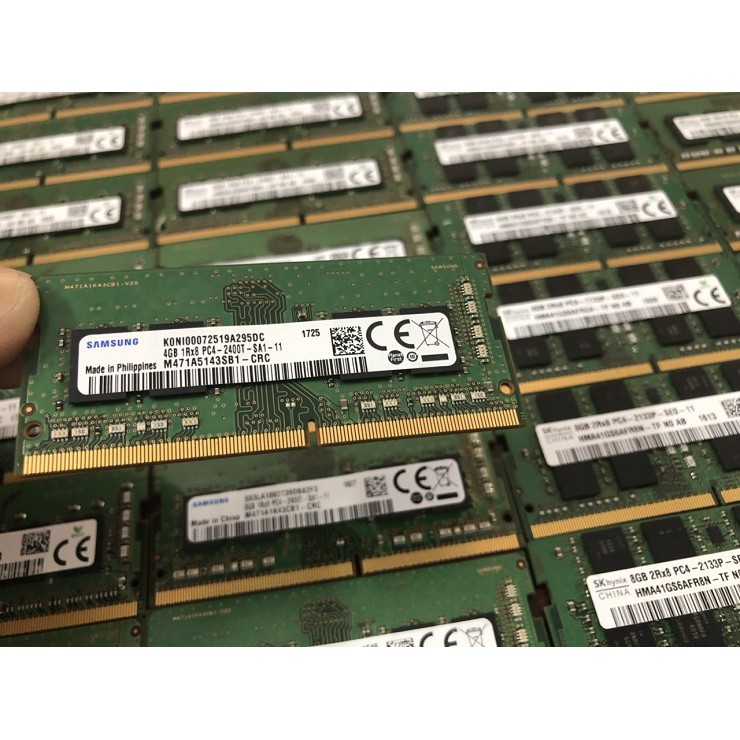 RAM Samsung Hynix Kingston 4GB DDR4 2400MHz 1.2V Sodimm Dùng Cho Laptop MacBook Máy Tính Xáy Tay Bảo Hành 3 Năm 1 đổi 1