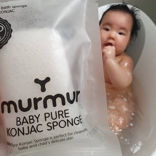 <Có Sẵn> Bông Tắm Konjac Hữu Cơ Murmur Hàn Quốc