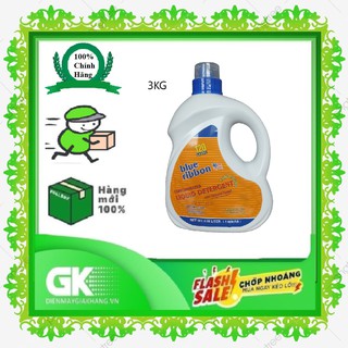 NƯỚC GIẶT ĐẬM ĐẶC BLUE RIBBON 3KG - CHUYÊN DÙNG CHO MÁY GIẶT - HƯƠNG THƠM BỀN LÂU - HƯƠNG HOA