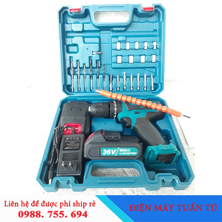 Máy khoan cầm tay Nhật Bản MAKITA-PIN LI-ION 36V