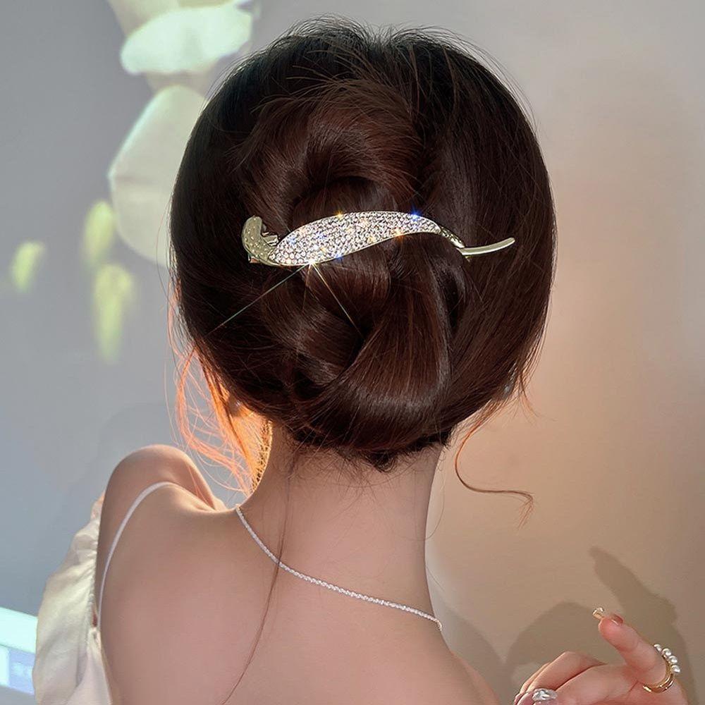 Kẹp Tóc Họa Tiết Hình Học Phong Cách Vintage Cho Nữ