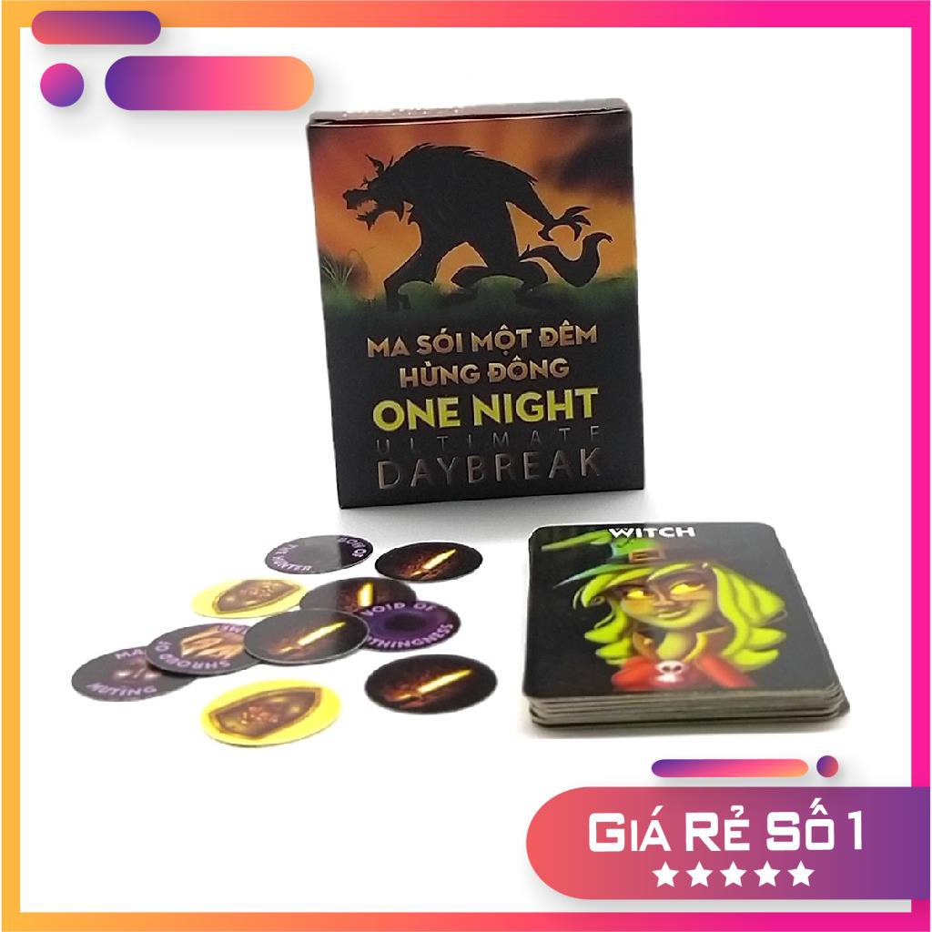 Sale lớn:  Combo Ma Sói One Night và Ma Sói Daybreak