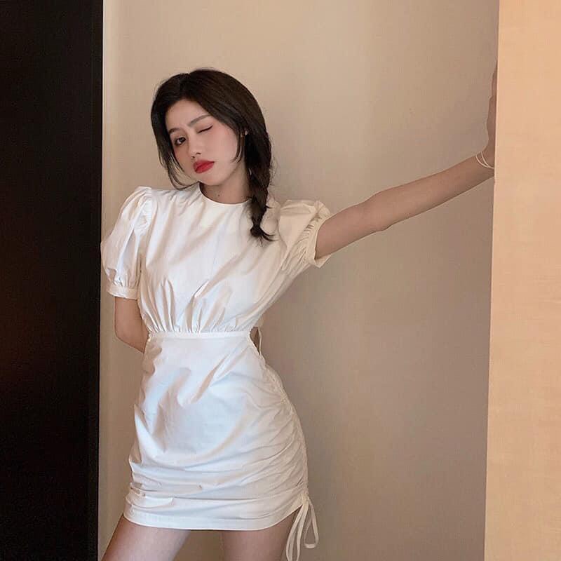 🌼 Váy body dây rút khoét eo nữ 🌼