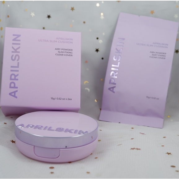 Phấn nước Aprilskin lâu trôi, che phủ hiệu quả Ultra Slim Cushion Hàn Quốc 15g tặng kèm lõi NPP Shoptido