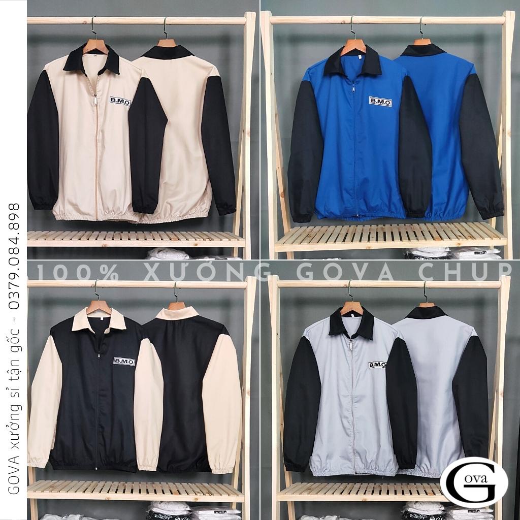 Áo Khoác Kaki B.M.O Nam Nữ Ulzzang Unisex 2 Lớp Form Rộng Thể Thao GOVA