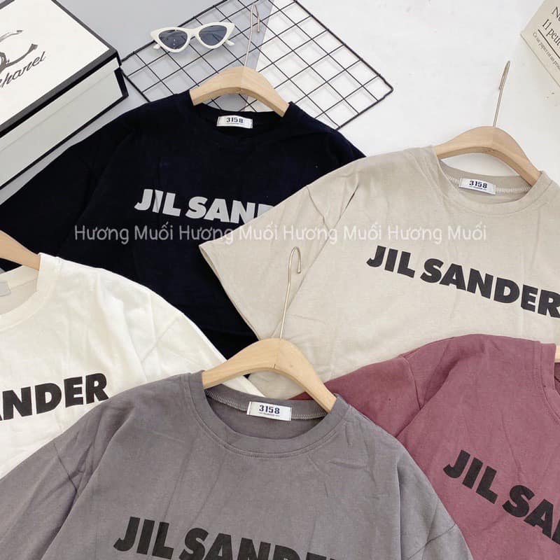 Áo Thun Chữ JIL SANDER 3158 Chất Cotton Tuyết Mưa Samsam4896