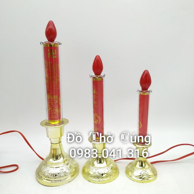 Đèn thờ hình cây nến (giá bán theo đôi)