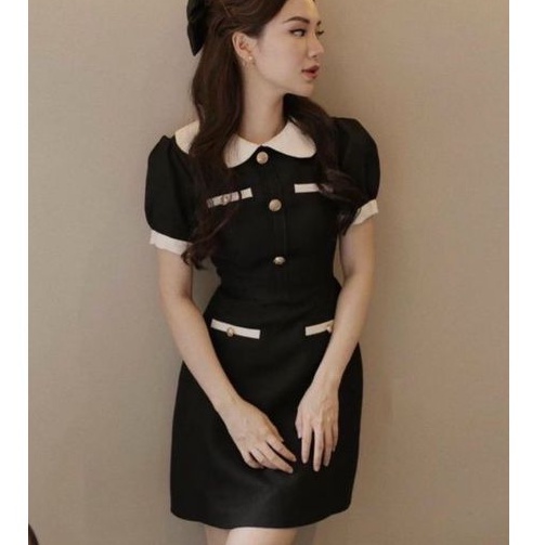Đầm Cổ Sen "Bigsize" Phối Túi Chất Cotton Cao Cấp