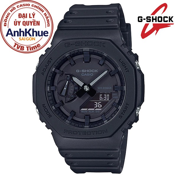 Đồng hồ nam dây nhựa Casio G-Shock chính hãng Anh Khuê GA-2100-1A1DR