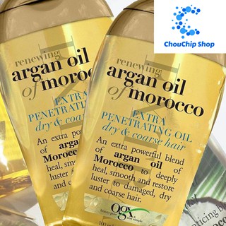 Dầu dưỡng phục hồi và dưỡng ẩm tóc OGX Renewing Argan Oil of Morocco Extra Penetrating Oil 100 ml