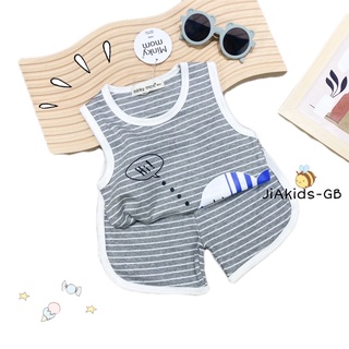 Minky mom_Bộ ba lỗ thun lạnh cho bé
