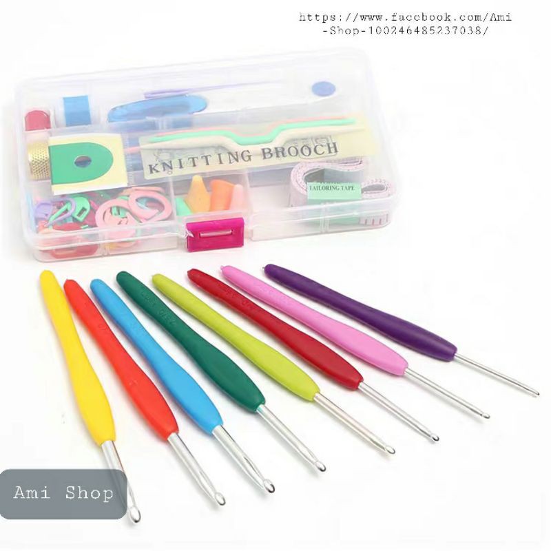 Bộ kim móc len ( Có hộp )